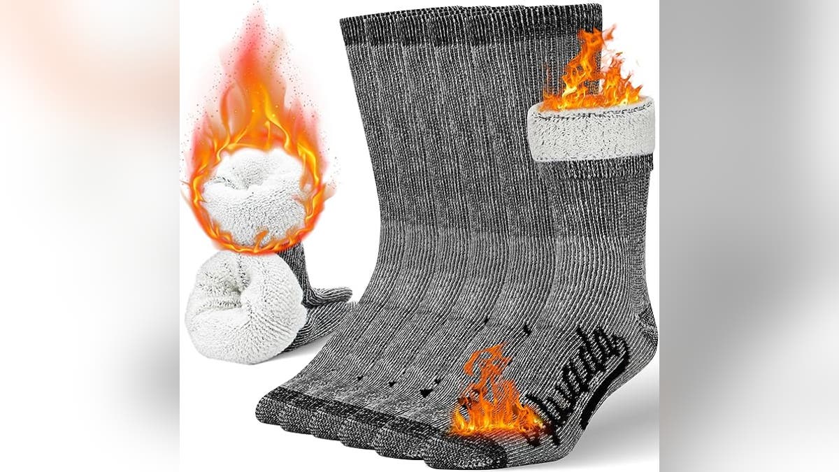 These socks were made for cold weather hikes.