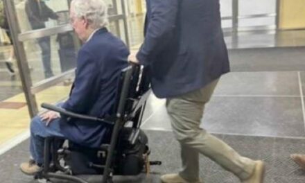 McConnell Photographed in Wheelchair at DCA Airport Amid Alarming Health Scares