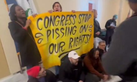 VIDEOS: Transgender Activists Arrested for Holding Capitol Bathroom Sit-In to Protest Speaker Johnson’s Policy