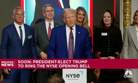 Trump Rings Bell at NYSE After Being Named Man of the Year