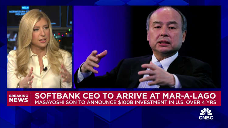 SoftBank CEO Masayoshi Son and Trump to announce $100 billion investment in U.S. by firm