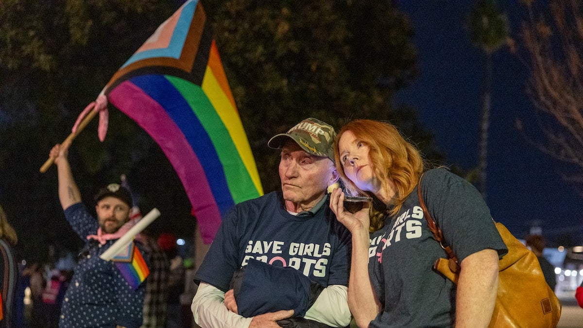 Transgender athlete supporters