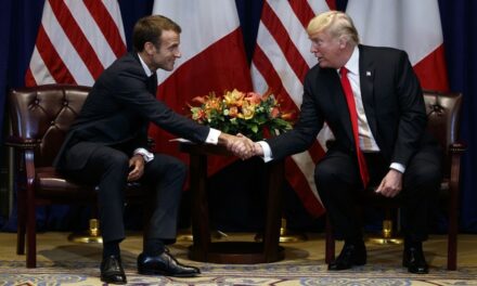 Watch How *Acting* President Donald Trump Dominates Macron in Visit to France