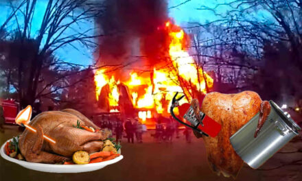 The owners of a $4-million Connecticut mansion fried a turkey in the garage on Thanksgiving and, well, need I say more?