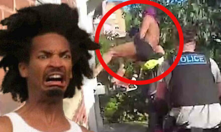 VIDEO: Half-naked drug dealer leaps over chainsaw in attempt to escape from police