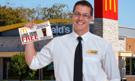 McDonald’s Presents Employee Who Caught Shooter With Coupon Good For 1 Free Large Drink With Purchase Of A Food Item