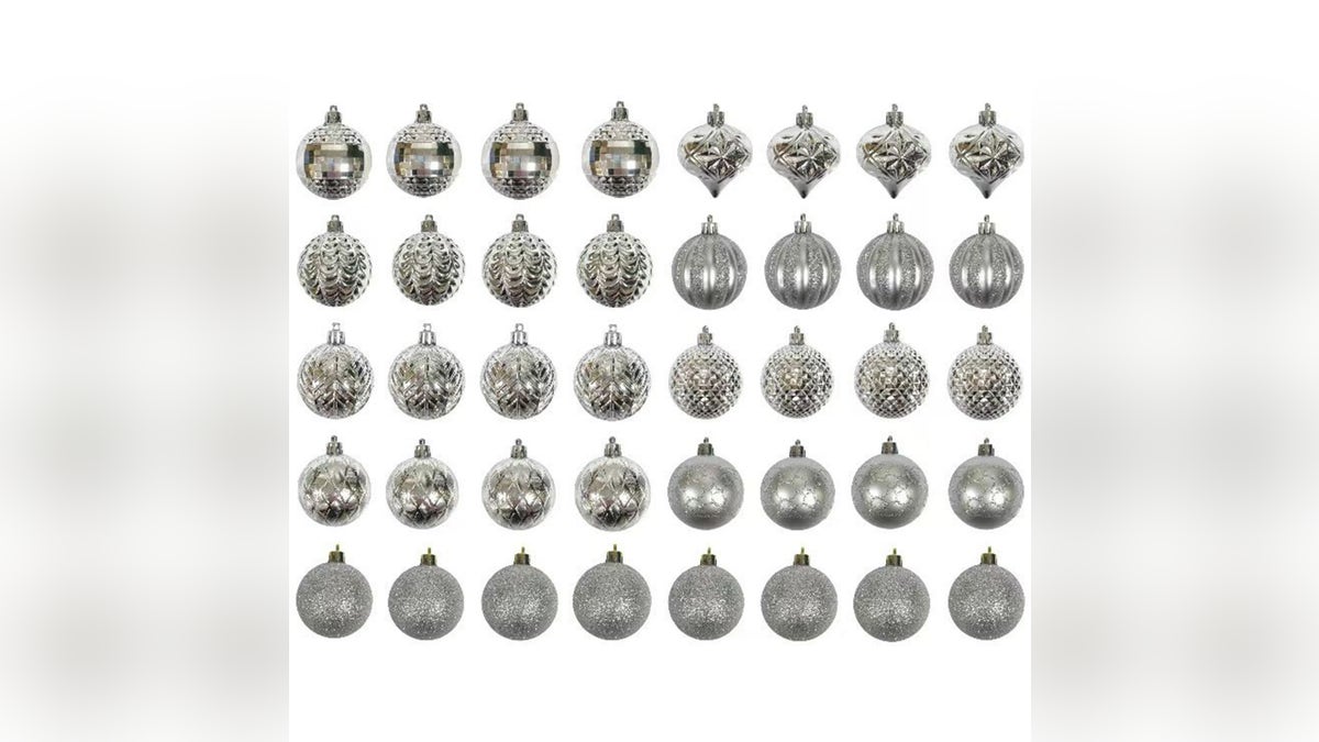 Silver ornaments are a sleek and sophisticated scheme for your holiday tree.