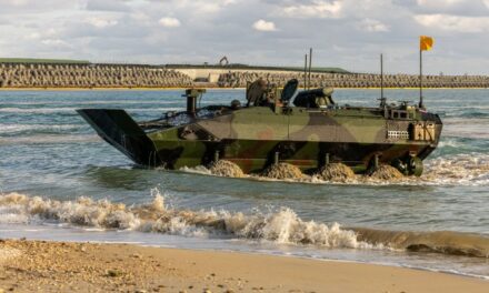 U.S. Marines Conduct Test of Amphibious Combat Vehicles in Okinawa