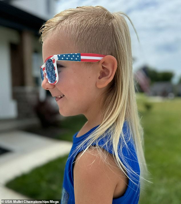 Landon Brown of Missouri with his mullet 