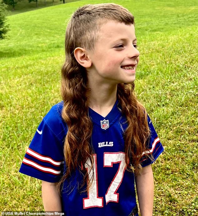 Lincoln Porter of Cleveland, Virginia, with his mullet 