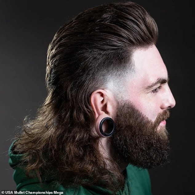 Morgan Earp of Rockford, Illinois, with his mullet 