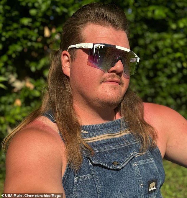 Dave Houtz of Gallatin, Tennessee, with his mullet 