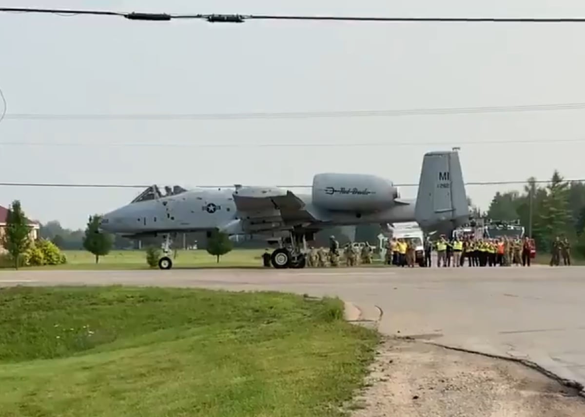 A-10 on a Highway