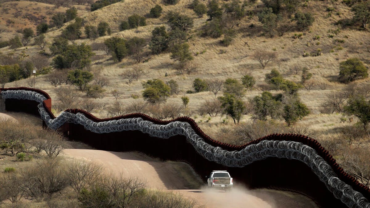 Arizona Border Wall With Mexico