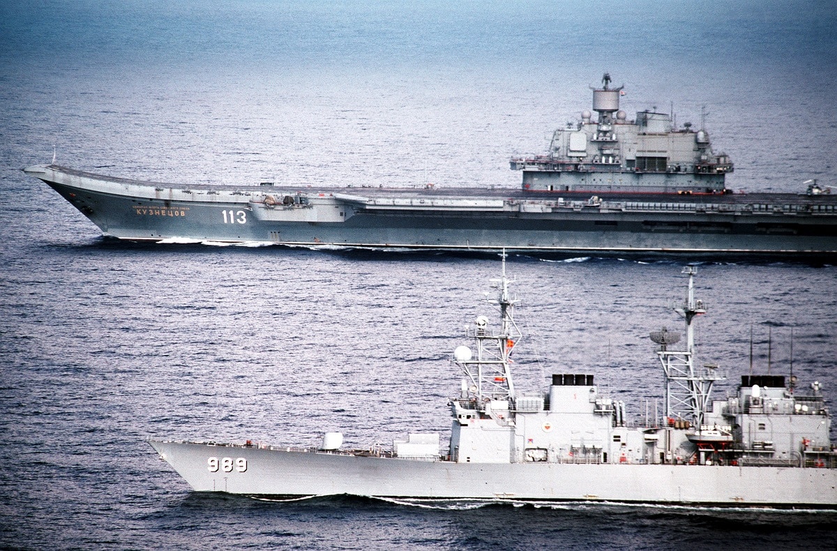 Admiral Kuznetsov aircraft carrier.