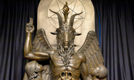 Satanic Temple’s Baphomet Display Outside New Hampshire State House Destroyed