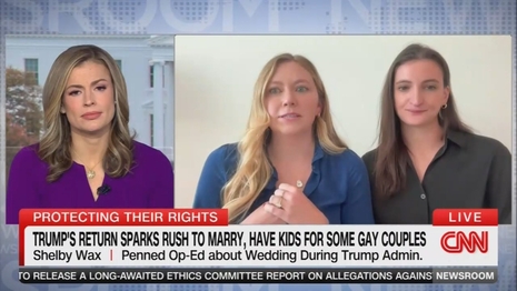 CNN Called Out for ‘Obscene Fearmongering’ on End of Gay Marriage Under Trump