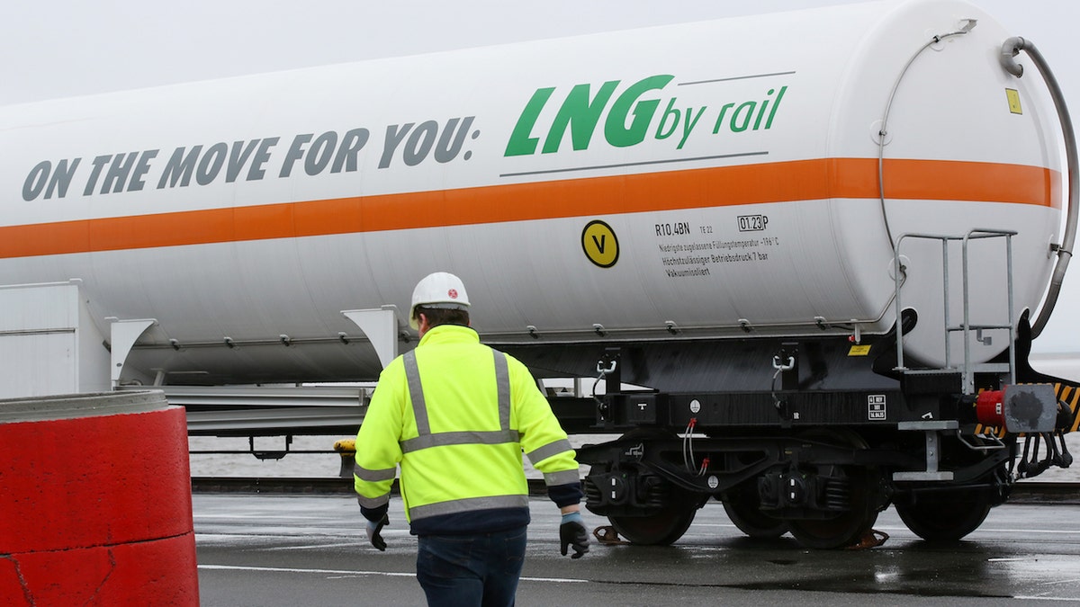 LNG tank car in Germany