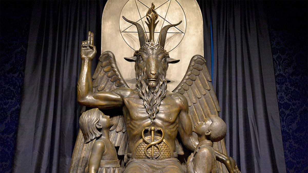 Baphomet satanic statue in Massachusetts