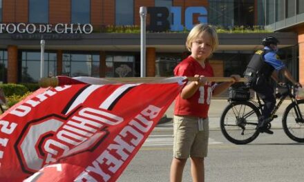 Lawmaker wants flag planting at Ohio Stadium to be a felony