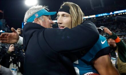 Jaguars’ Doug Pederson defends team for melee after Azeez Al-Shaair’s illegal hit on Trevor Lawrence