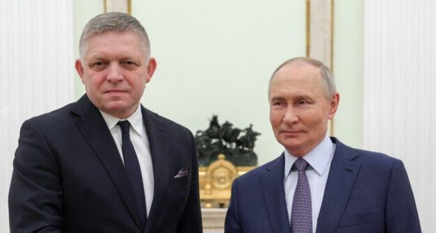 Putin Holds Talks With Slovakia PM Fico in Rare Meeting With EU Leader