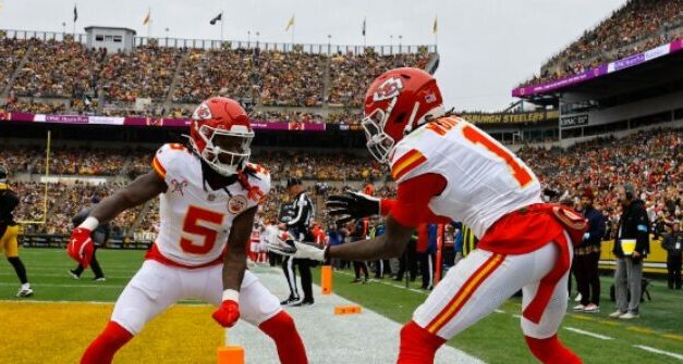 WATCH: Chiefs’ Xavier Worthy Penalized After Bizarre End Zone Celebration