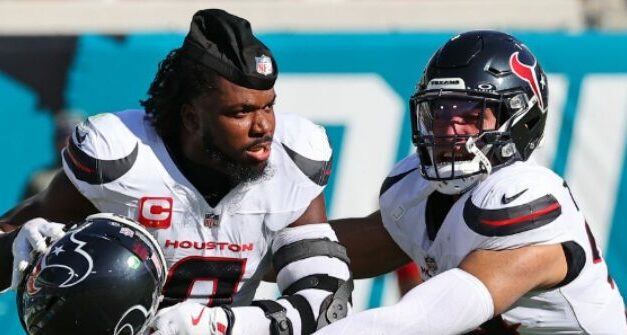 Houston Texans Linebacker Azeez Al-Shaair Suspended Three Games for “Unacceptable” Late Hit on Jags QB Trevor Lawrence