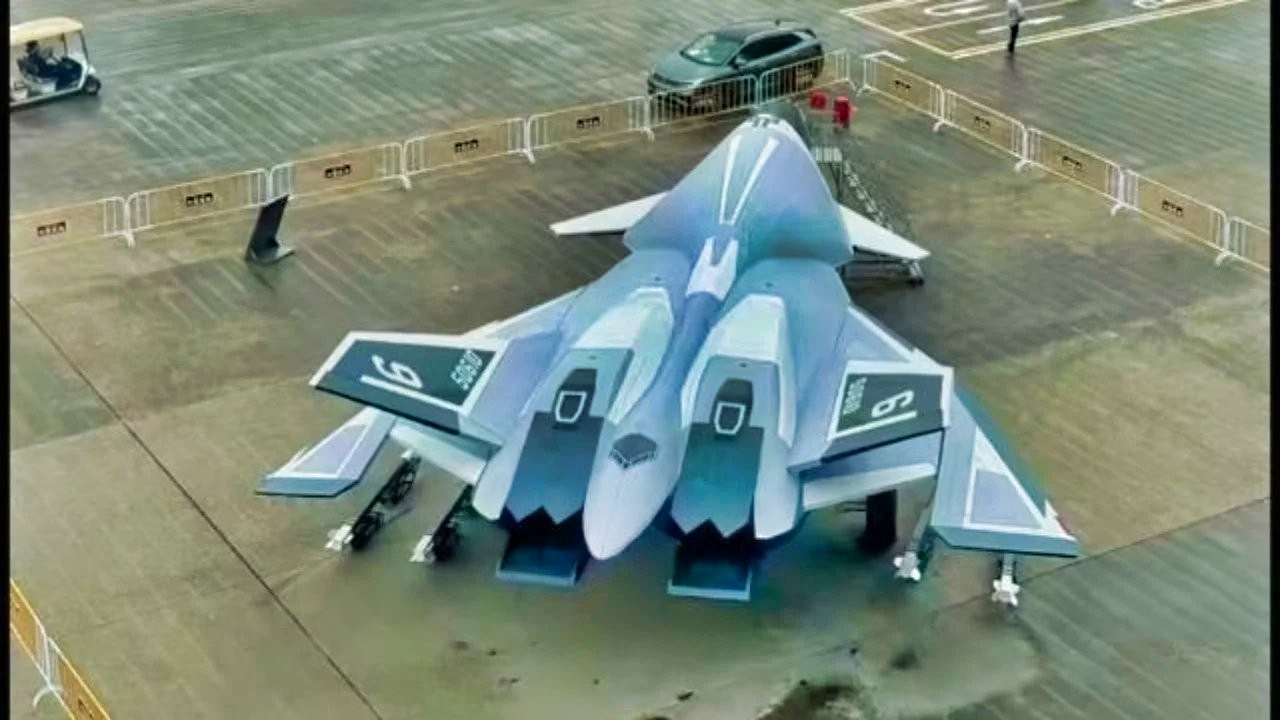 NGAD White Emperor Fighter Plane from China