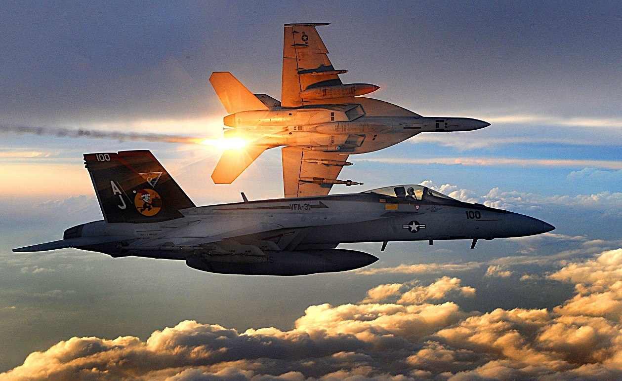 F/A-18 Super Hornet Navy Fighter. 