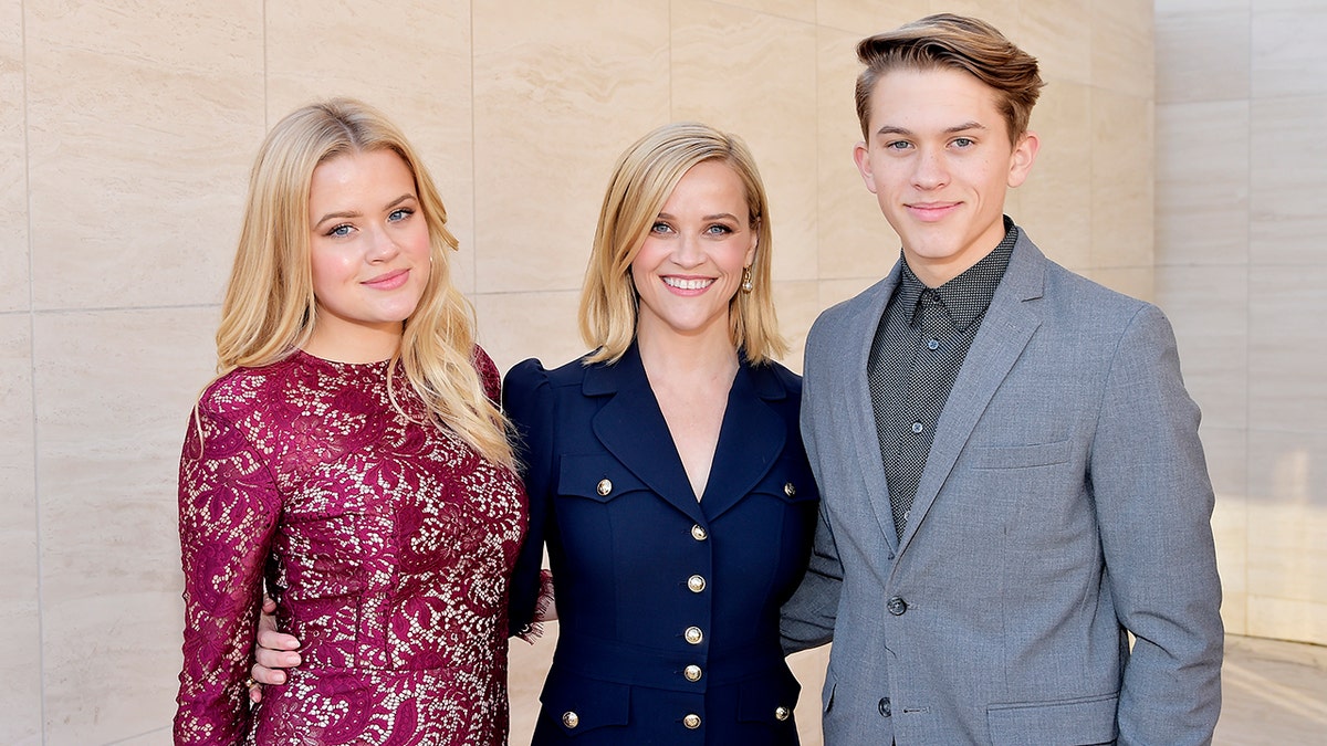 Reese Witherspoon with her kids she shares with Ryan Phillippe