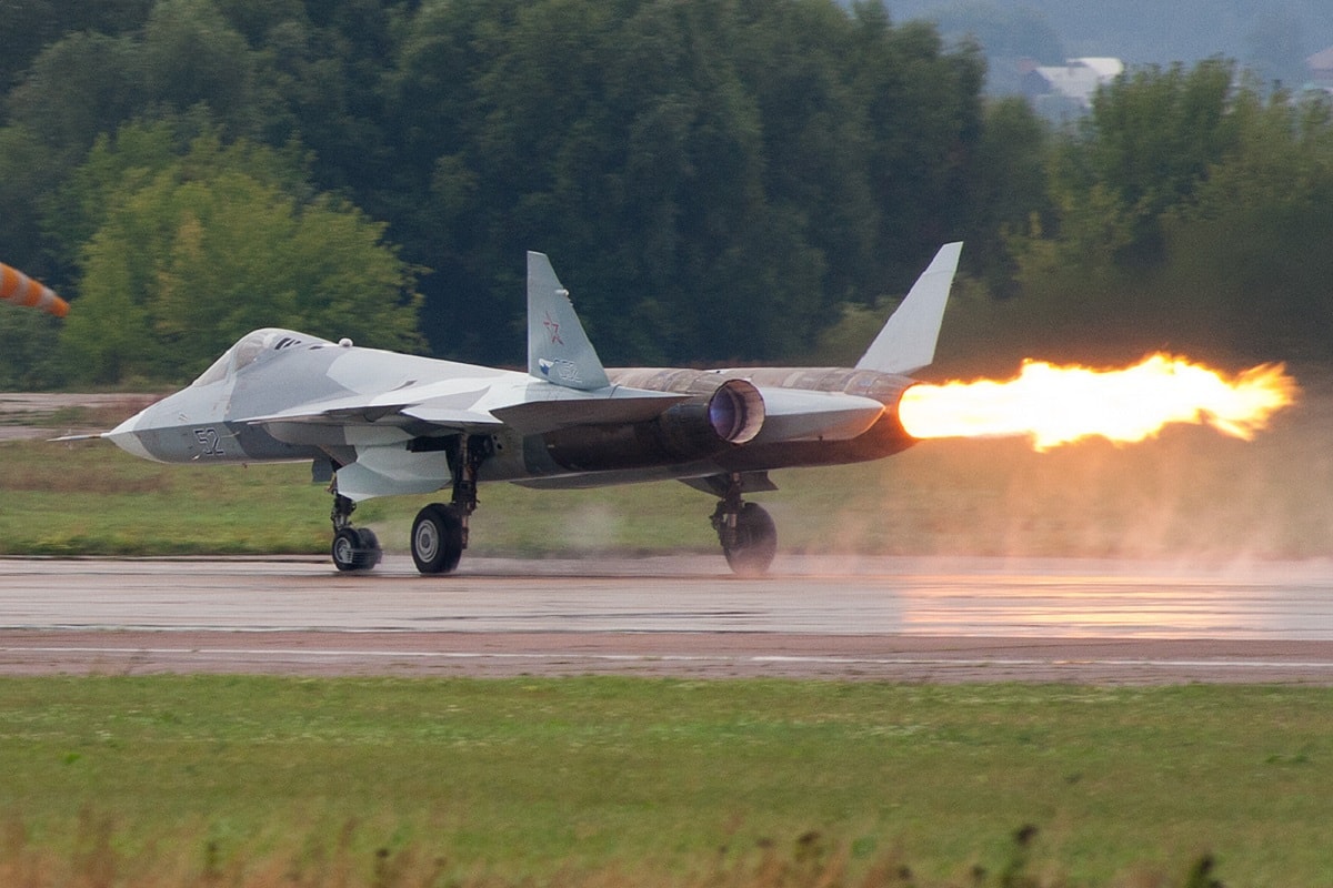 Image of Russia's Su-57 fighter. Creative Commons.