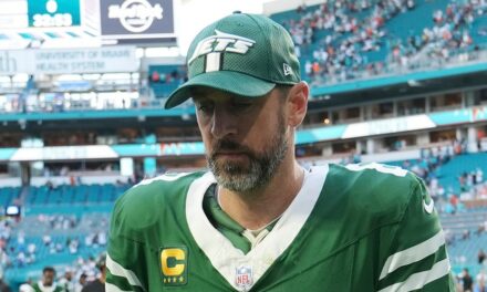 Aaron Rodgers gets testy with reporter when asked to reflect on Jets’ dreadful playoff drought