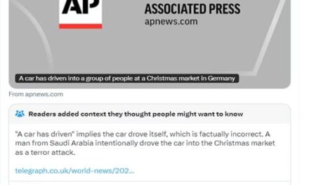 AP gets lit up like a Christmas tree for blaming apparent terrorist attack on the car