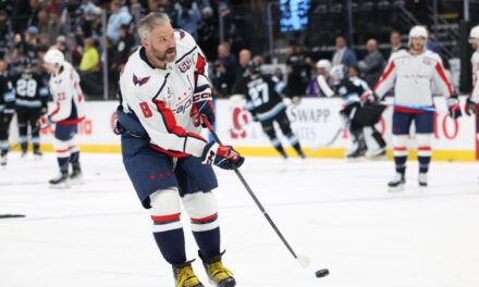 Freak Of Nature Alex Ovechkin Hits The Ice Just 17 Days After Fracturing His Leg