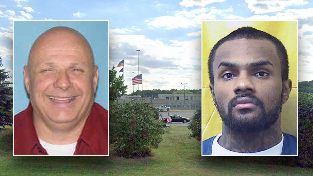 Officer Andrew Lansing (L) and Rashawn Cannon (R)