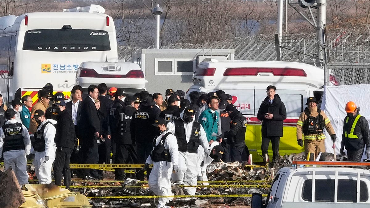 South Korea acting president visits crash site