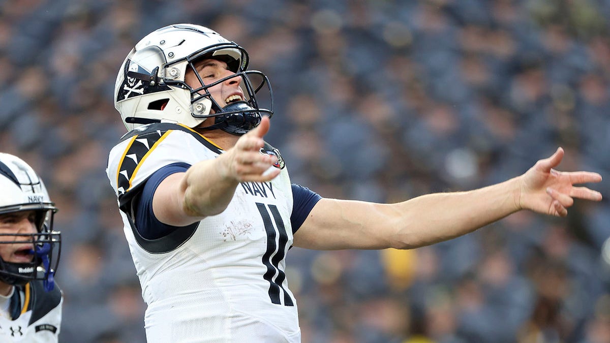 Blake Horvath celebrates