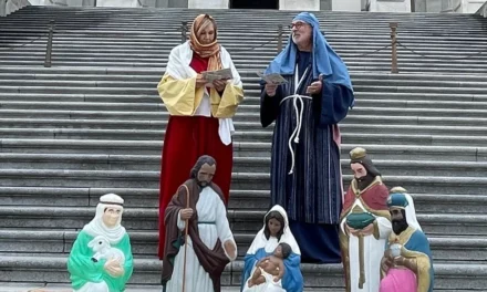 Blaze News original: Christian fighting for free speech scores major victory, displays Nativity scene on US Capitol steps