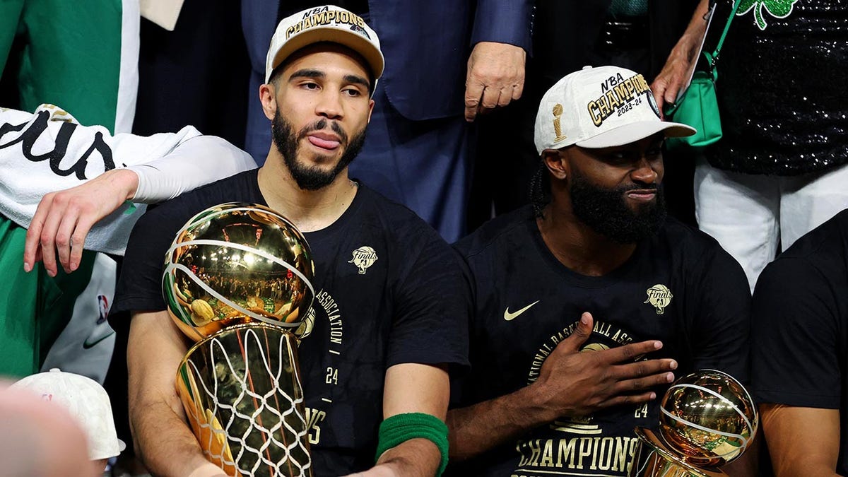 Jayson Tatum and Jaylen Brown