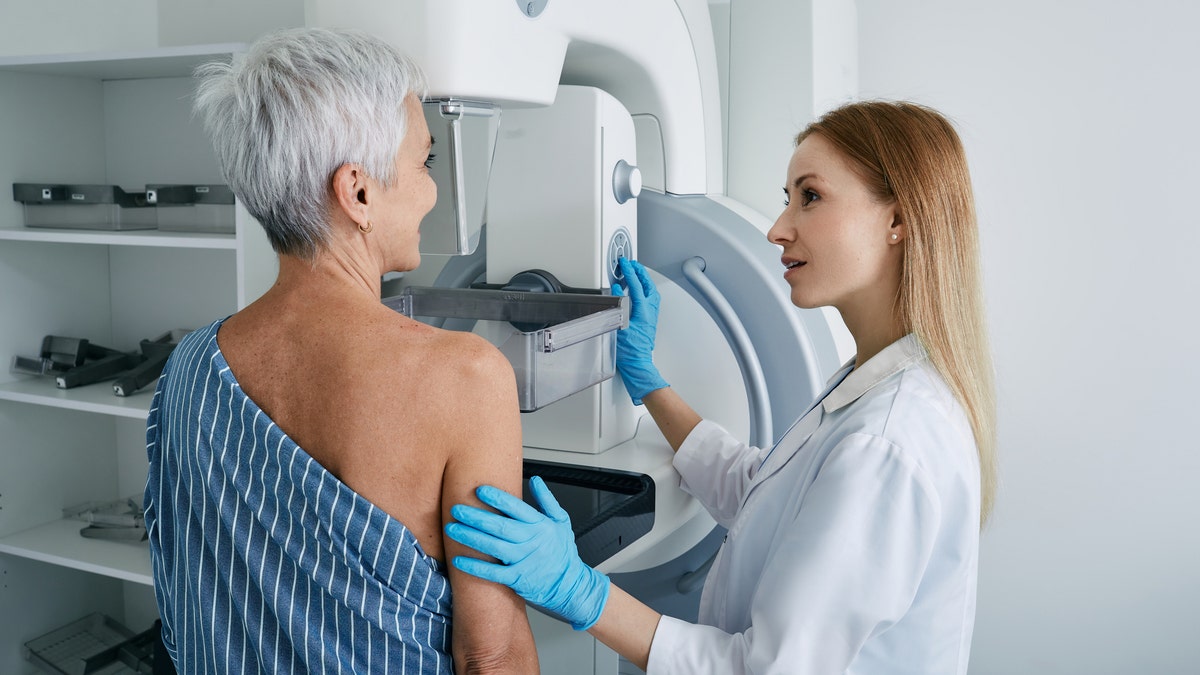 Breast cancer mammogram