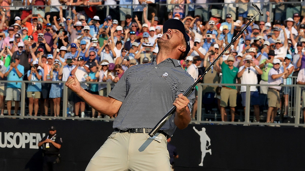 Bryson celebrating