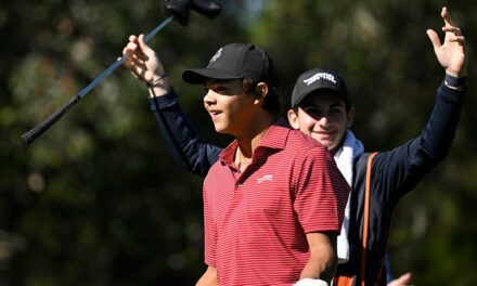 Charlie Woods, 15, makes first ever hole-in-one at PNC Championship