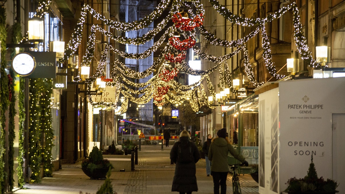 Christmas lights in Sweden