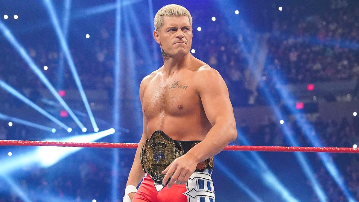 Cody Rhodes stands in the ring