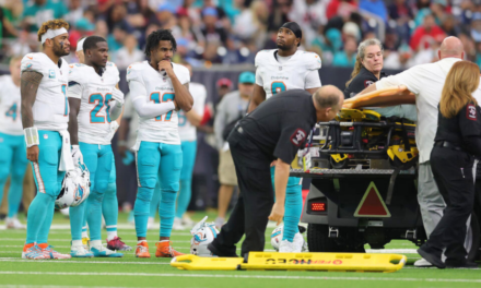 Dolphins WR Grant Dubose Carted Off Field After Scary Head Injury