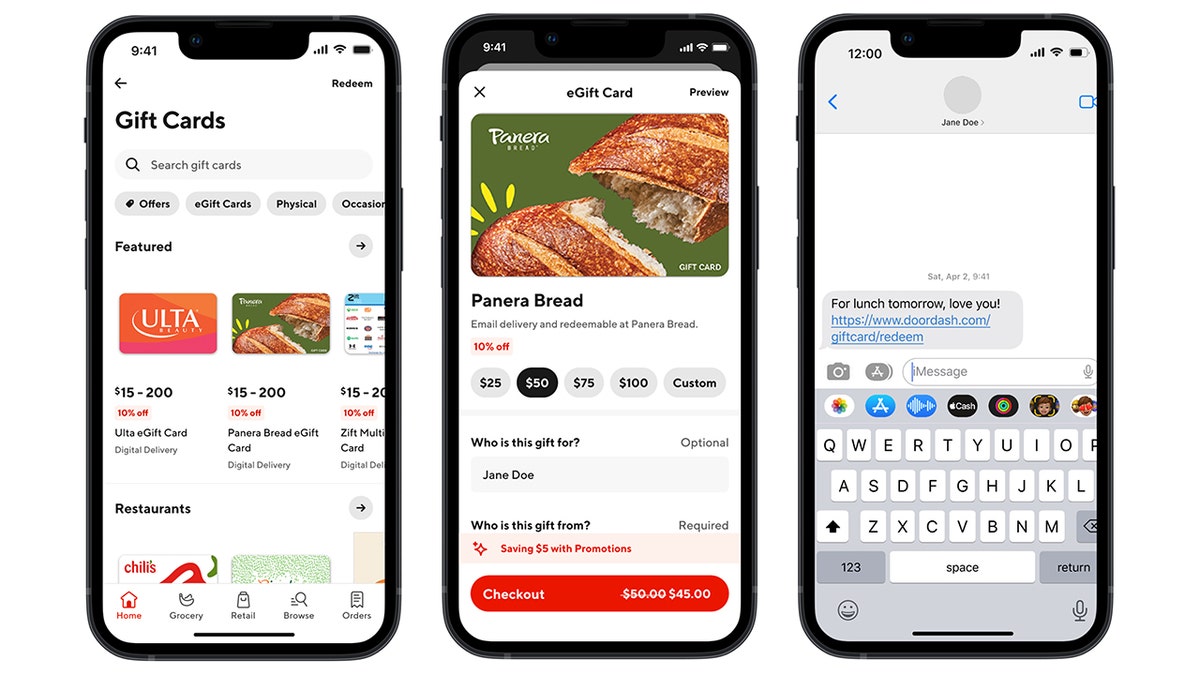 DoorDash gift card