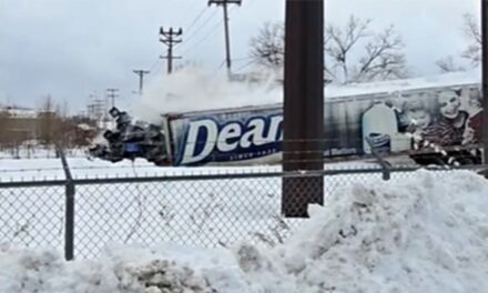 Pennsylvania train slams into milk truck, video shows