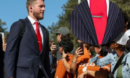 Texas QB Quinn Ewers Rocks Trump Tie Clip Ahead Of College Football Playoff Game