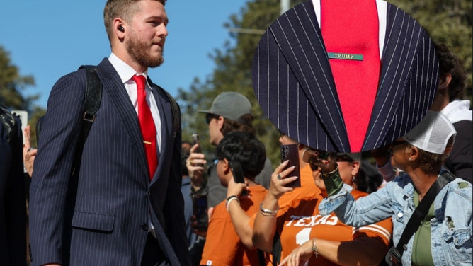 Texas QB Quinn Ewers Rocks Trump Tie Clip Ahead Of College Football Playoff Game